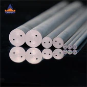 Rod Tungsten Carbide Dengan Dua Lubang Penyejuk Heliks 30 Darjah